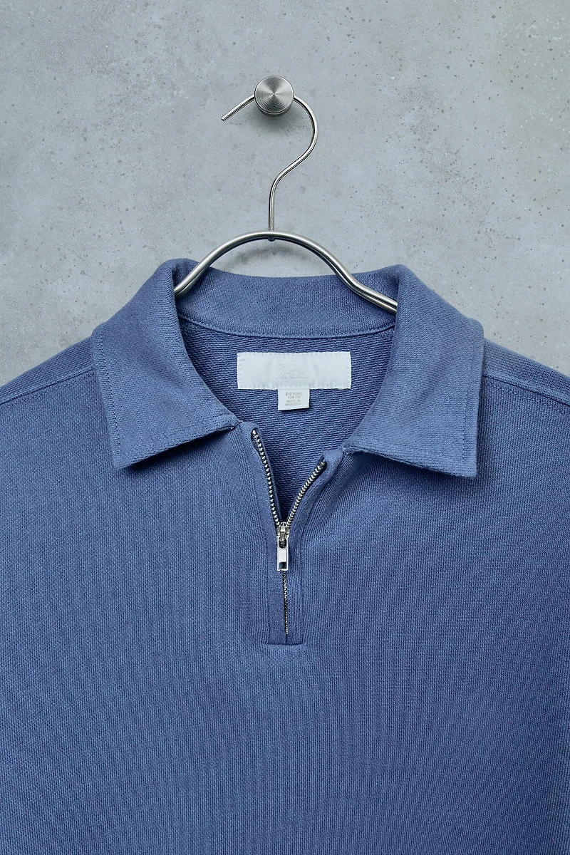 STORIESZ - POLO SWEAT EN MOLLETON À ZIP