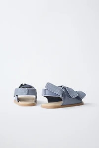 DOUBLE STRAP LEATHER BAREFOOT SANDALS