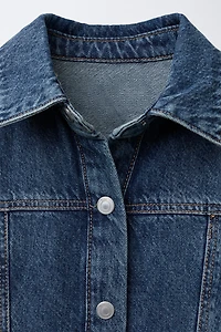 CUT-OUT DENIM DRESS
