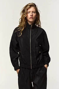 HIGH COLLAR BOMBER JACKET
