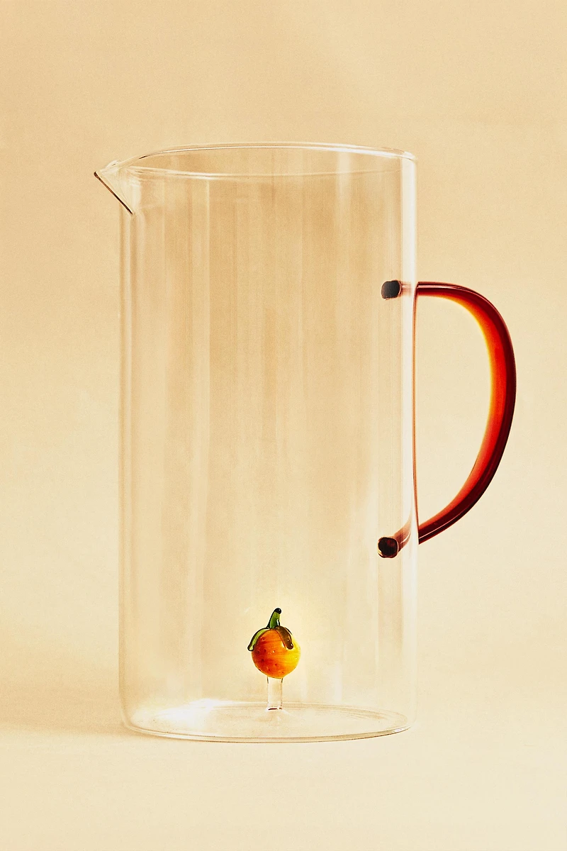 PICHET VIDRIO NARANJA ASA