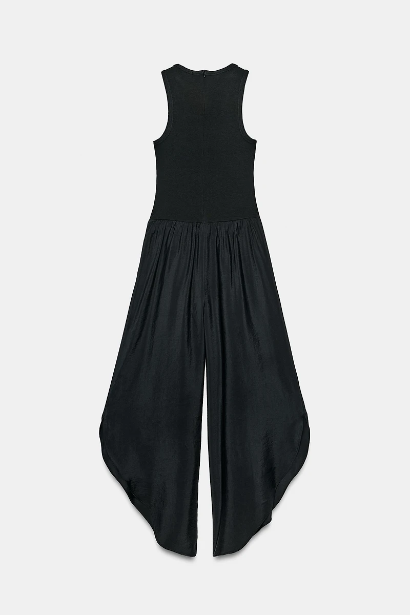 COMBINED WIDE-LEG JUMPSUIT