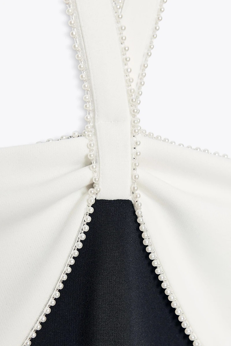 ROBE MIDI STRETCH NŒUD