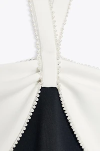 ROBE MIDI STRETCH NŒUD