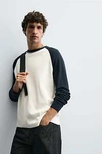 T-SHIRT STRUCTURE QUADRILLÉE COLOR BLOCK