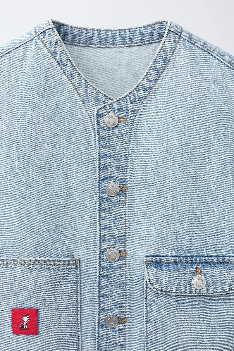 GILET EN JEAN SNOOPY PEANUTS™