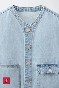 GILET EN JEAN SNOOPY PEANUTS™