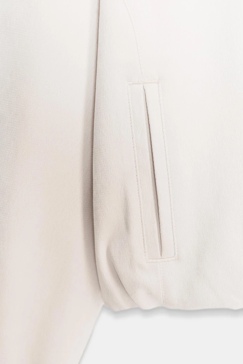 HOODED BOMBER JACKET