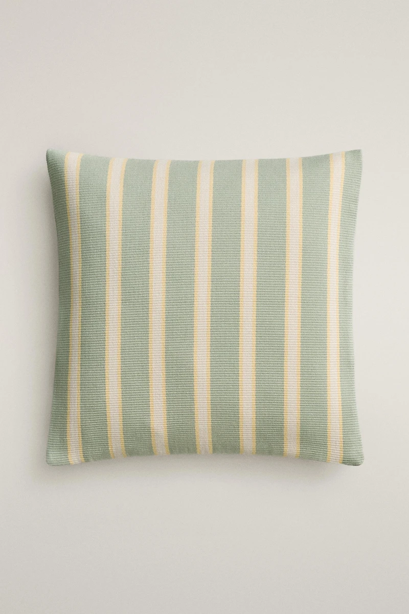 STRIPED THROW PILLOW COVER