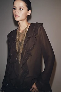 BLOUSE À VOLANTS ET FANTAISIE ZW COLLECTION