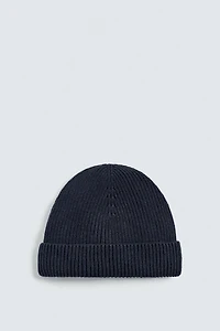BONNET EN MAILLE COTON - CACHEMIRE