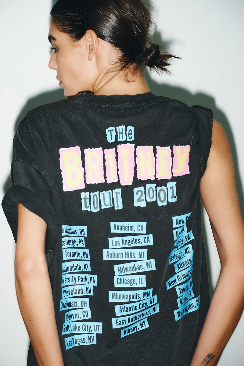 BRITNEY SPEASRS© WASHED EFFECT T-SHIRT