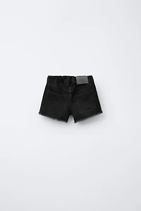 RIPPED DENIM SHORTS