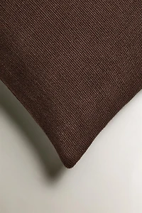 JUTE AND COTTON THROW PILLOW COVER