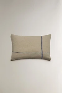 CONTRAST LINE THROW PILLOW COVER