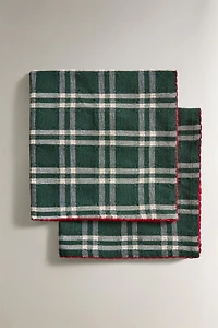 LOT DE SERVIETTES DE TABLE TEINTÉES NOËL (LOT DE 2)