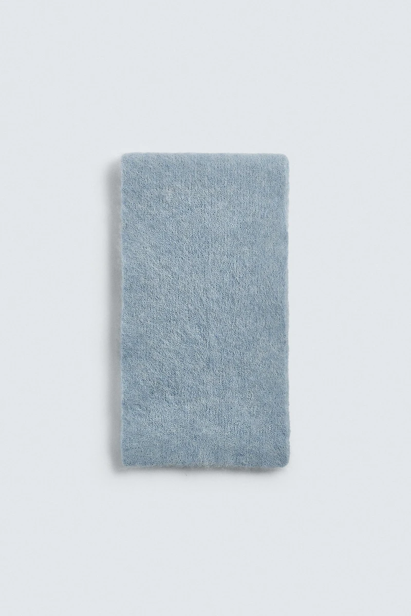 ÉCHARPE EN MAILLE MÉLANGE ALPAGA