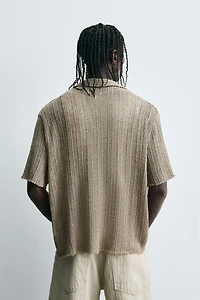 CHEMISE EN MAILLE STRUCTURÉE