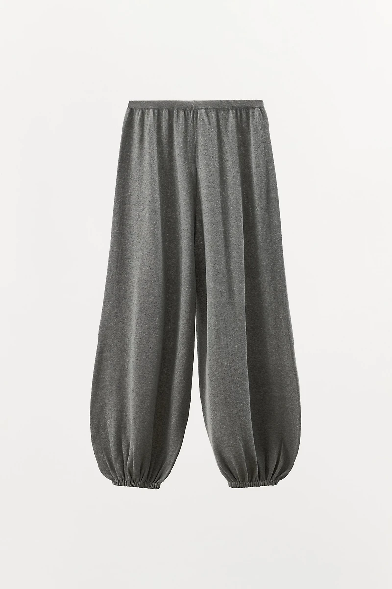 PANTALON BOUFFANT EN MAILLE DE COTON