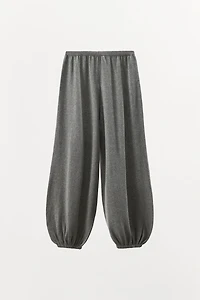 PANTALON BOUFFANT EN MAILLE DE COTON