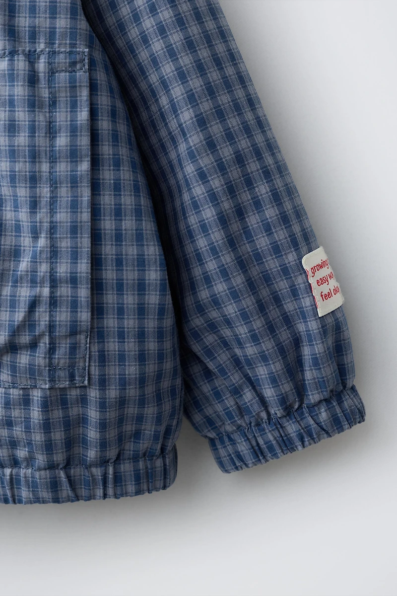 LIGHTWEIGHT PLAID JACKET