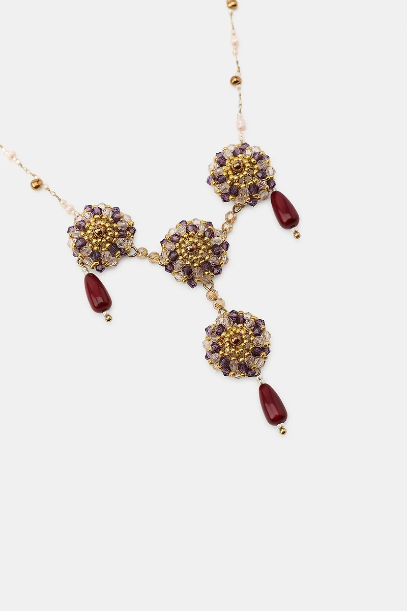 COLLIER RAS-DE-COU À FANTAISIE EN RÉSINE
