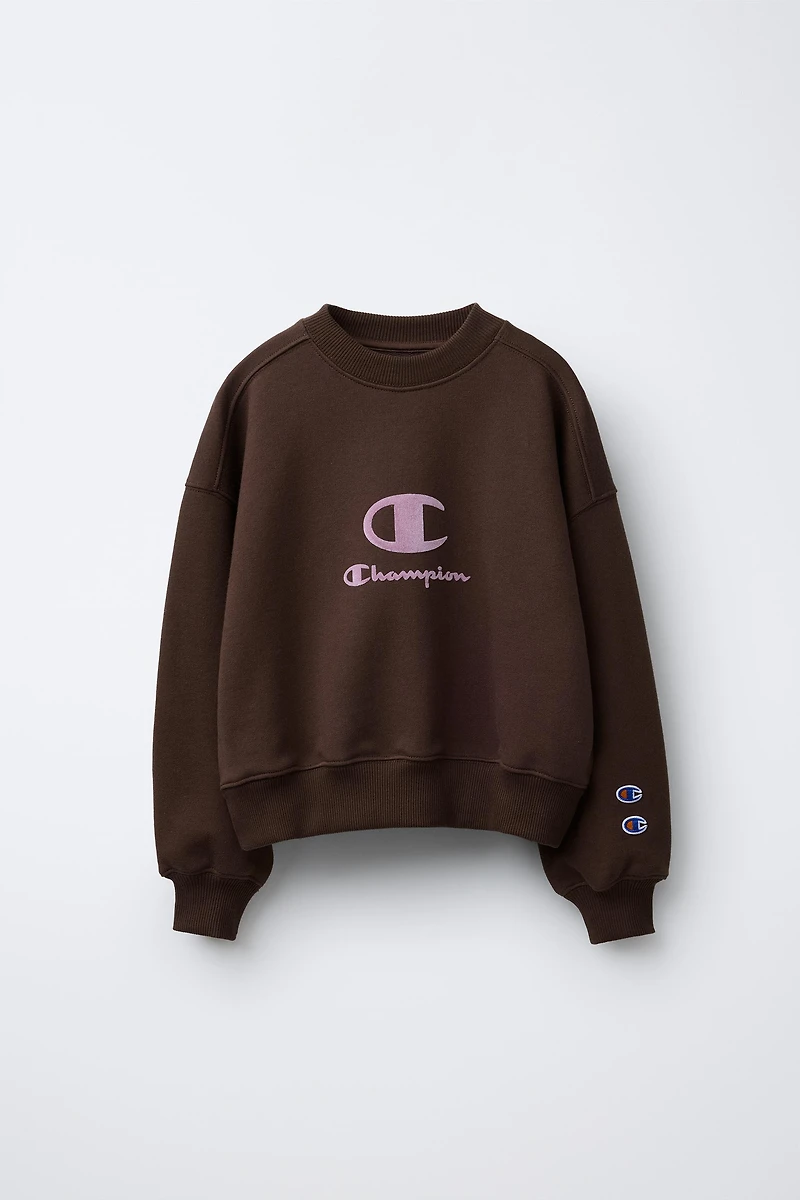 CHAMPION ® X ZARA FLOCKED TEXT SWEATSHIRT