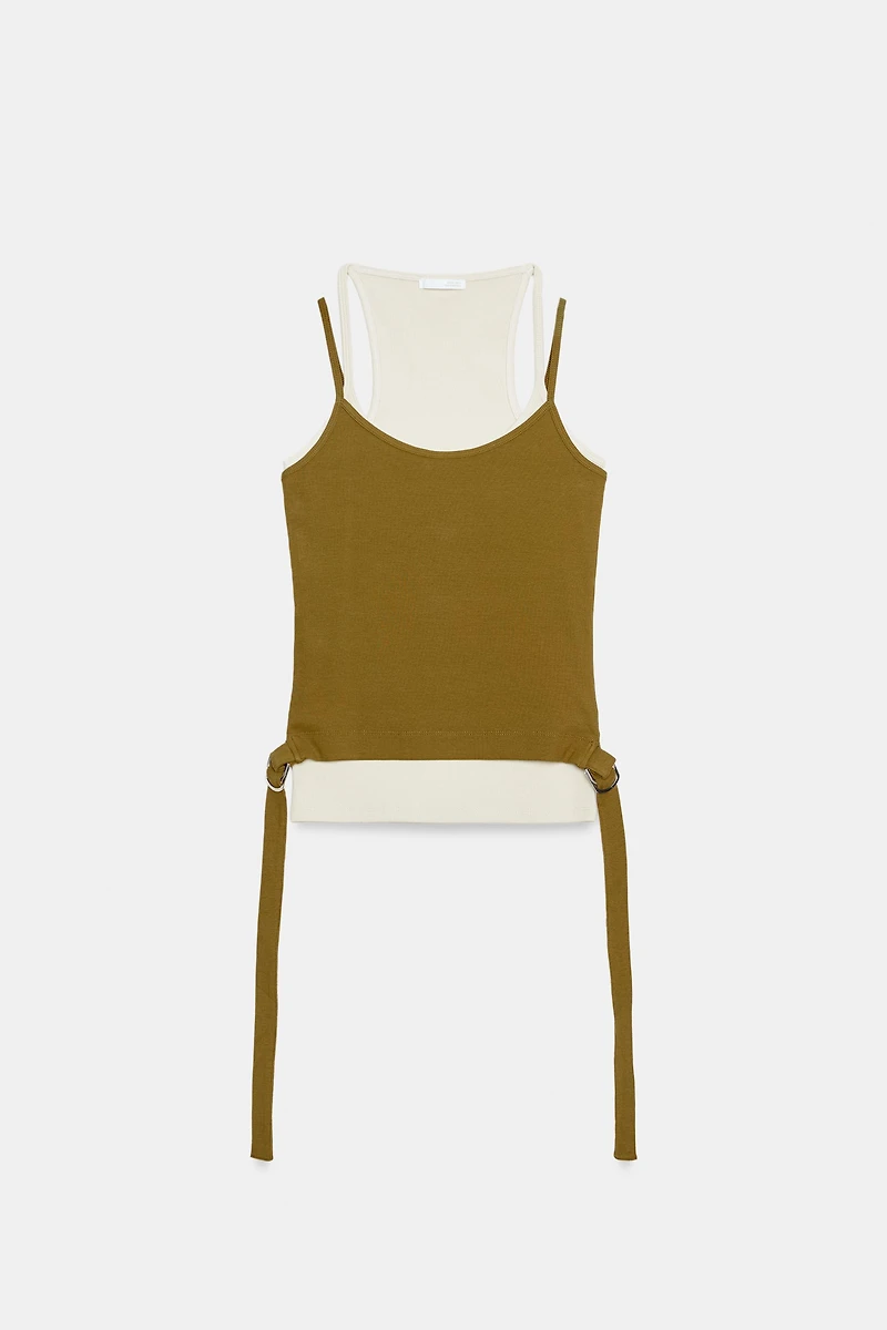 DOUBLE CONTRAST EFFECT TOP