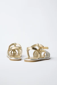 METALLIC SANDALS