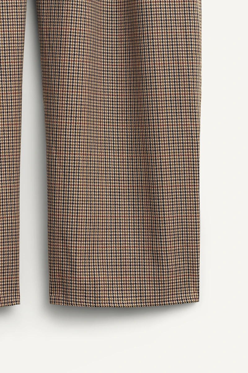 LIMITED EDITION WOOL PLAID SUIT PANTS