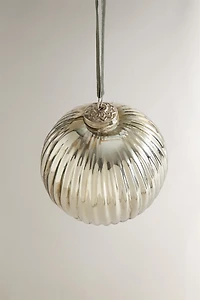 STRIPED BALL CHRISTMAS TREE ORNAMENT
