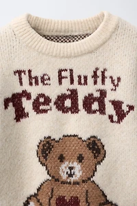 PULL EN MAILLE AVEC OURS