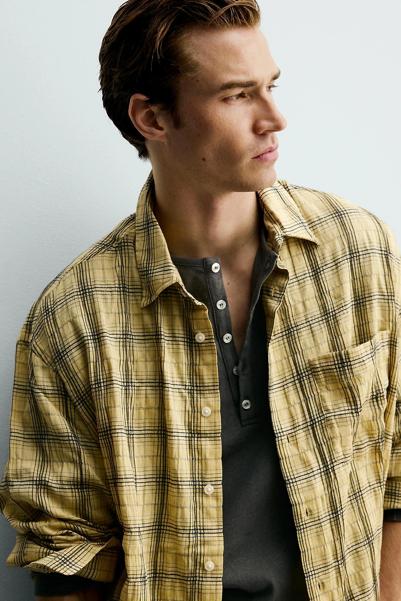 CHEMISE RELAXED FIT À CARREAUX