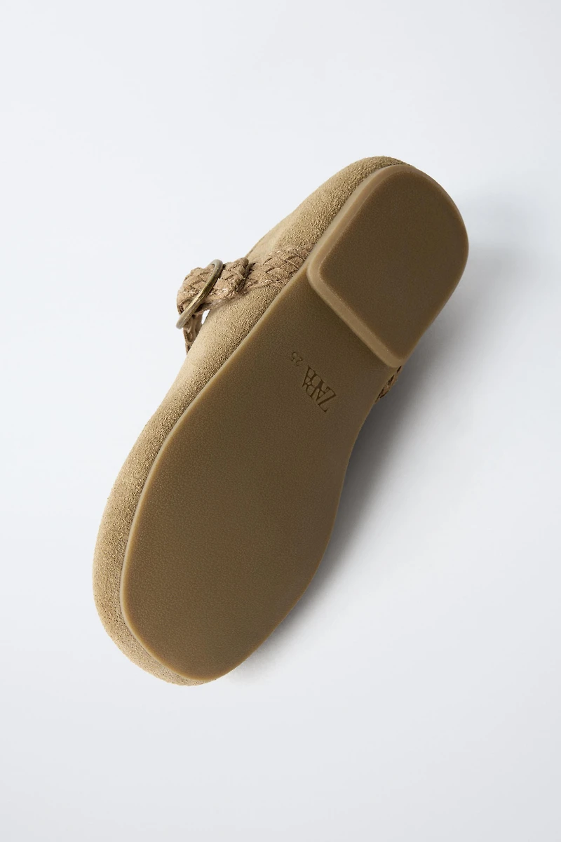 LEATHER BALLET FLATS