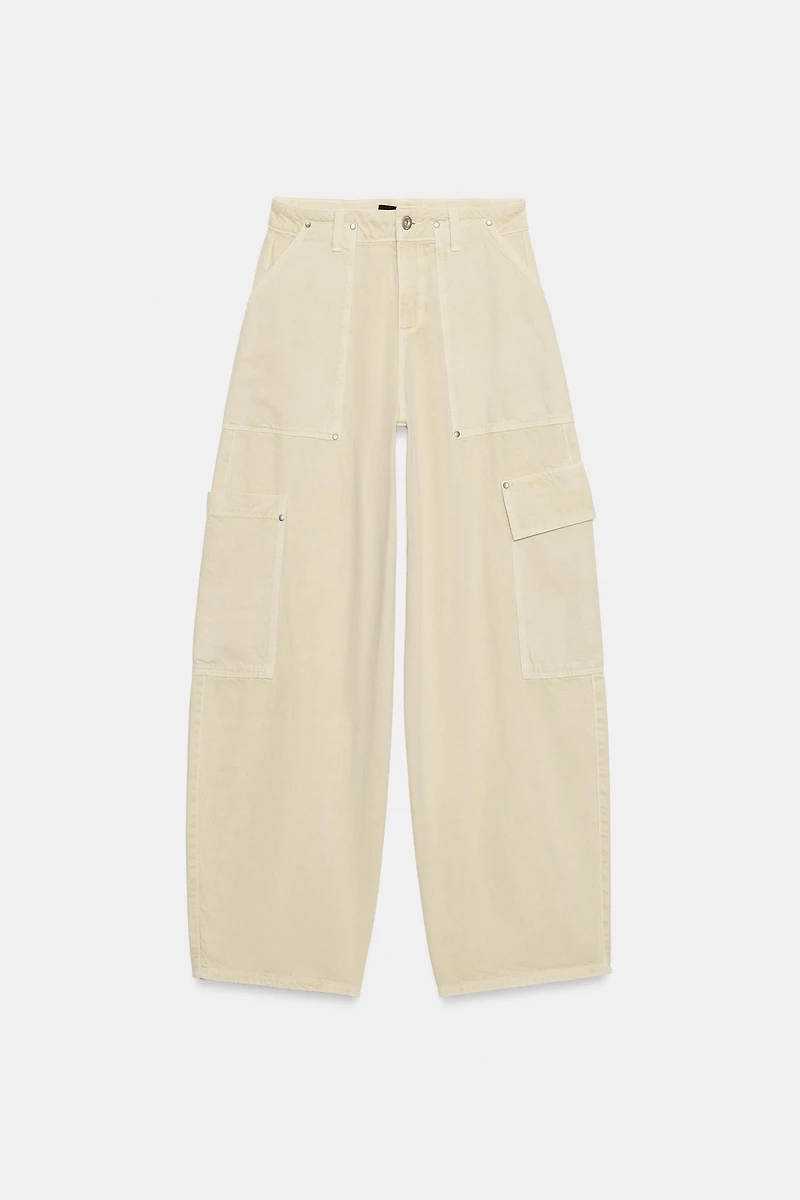 Z1975 MID-RISE BARREL CARGO JEANS