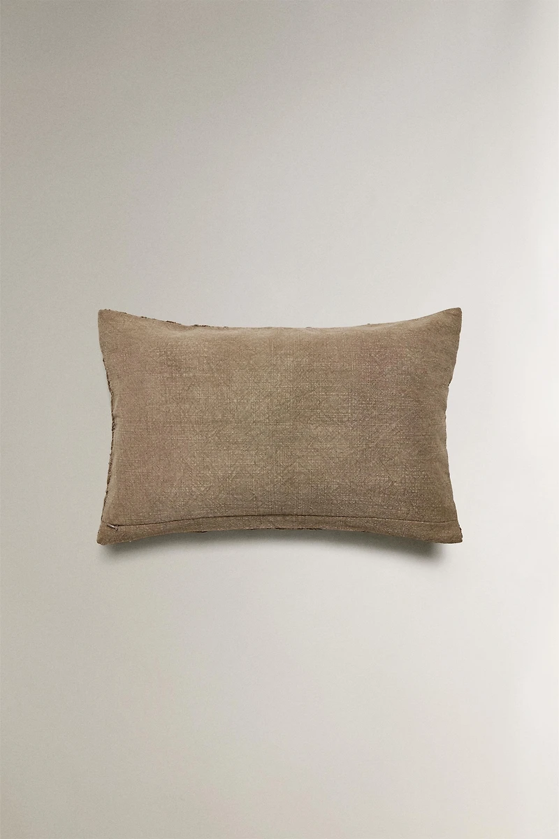 EMBROIDERED THROW PILLOW COVER