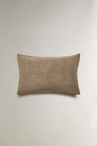 EMBROIDERED THROW PILLOW COVER