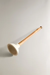 WOODEN AND RUBBER PLUNGER