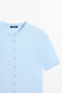 Cardigan manches courtes