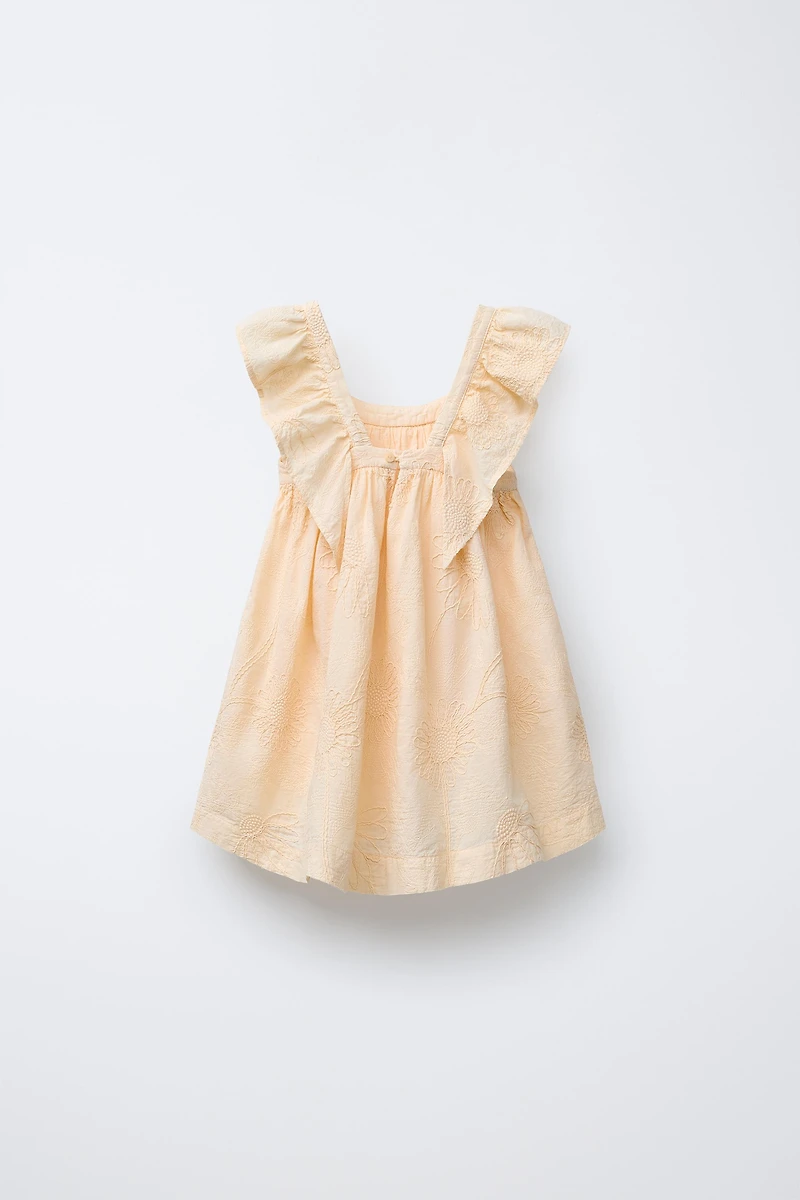 FLORAL EMBROIDERED DRESS