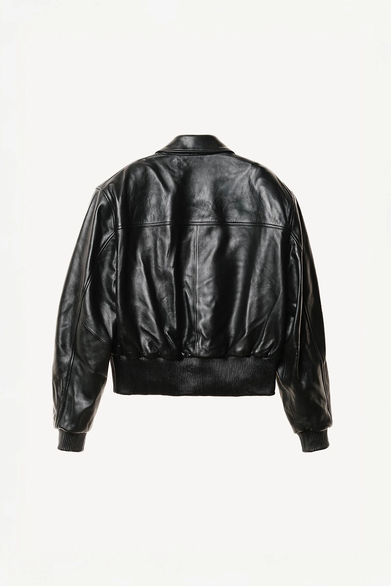CROPPED FIT NAPPA LEATHER JACKET WILLY CHAVARRIA X ZARA