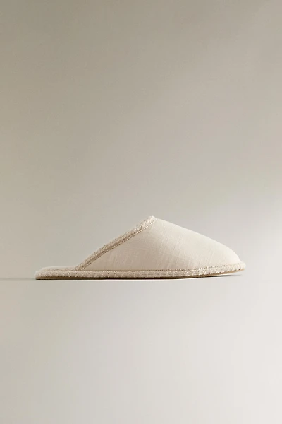 COTTON MULE SLIPPERS