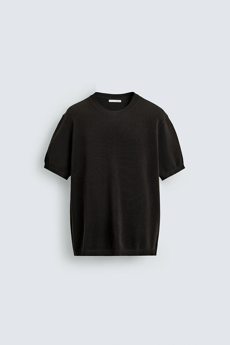 RELAXED FIT KNIT T-SHIRT