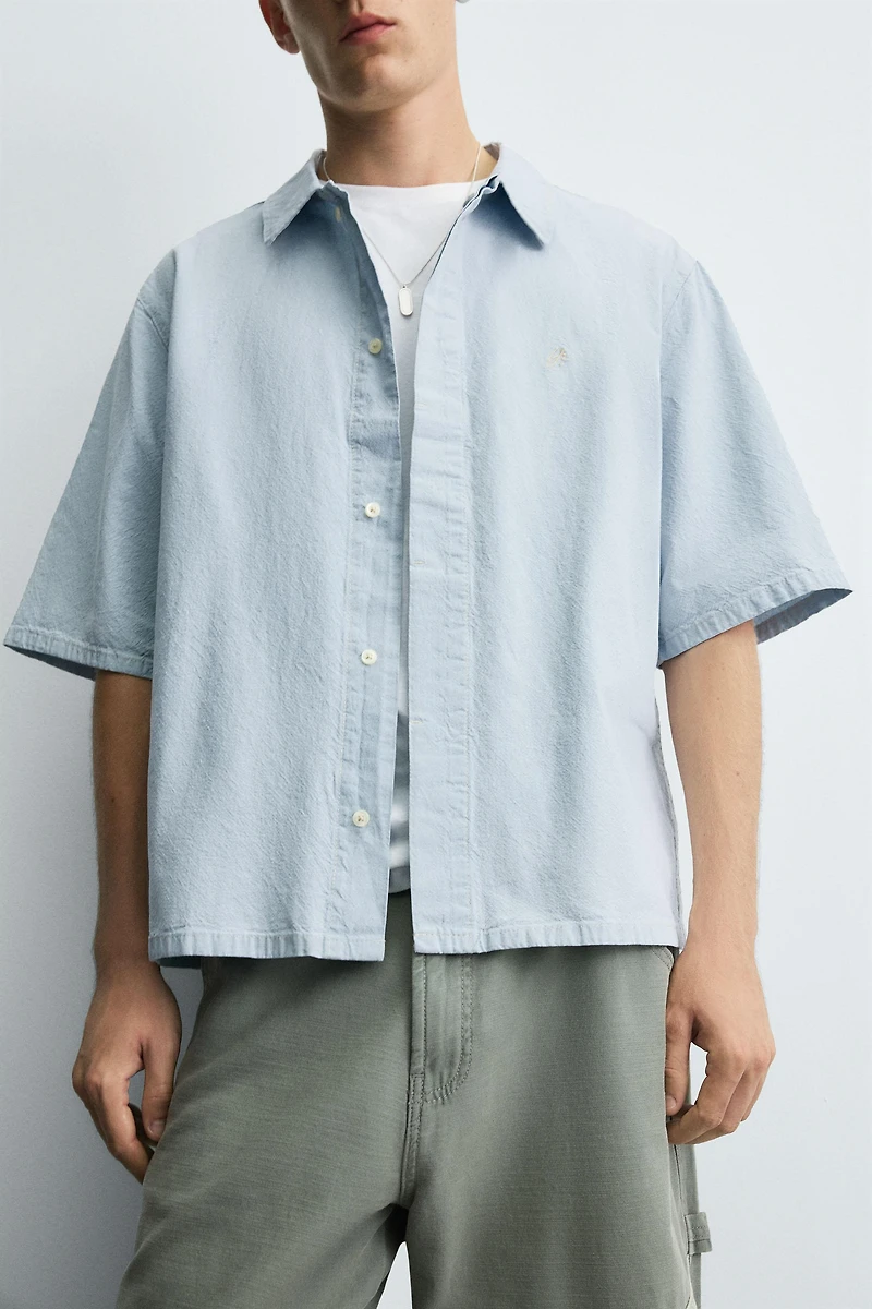 CHEMISE EN DENIM BRODÉ