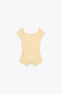 RUCHED KNIT TOP
