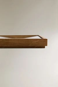 OAK WOOD STEEL DUMBBELL STAND