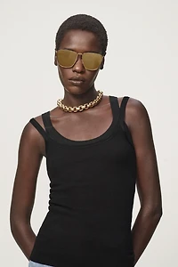 SQUARE METAL SUNGLASSES - THE ITEM ZARA WOMAN