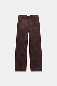 FAUX SUEDE PANTS