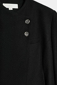 CROPPED DOUBLE-BREASTED BLAZER