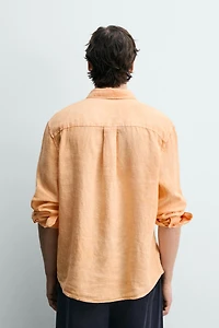 100% LINEN REGULAR FIT SHIRT